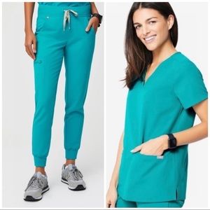 Figs Teal Scrub bottoms